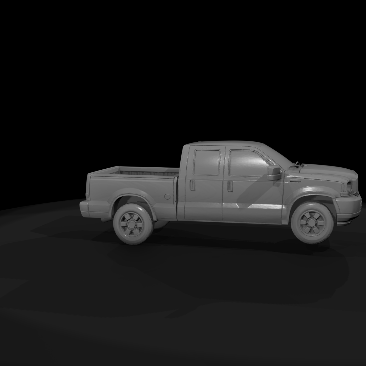 Crew Cab Pickup Truck & Railroading
