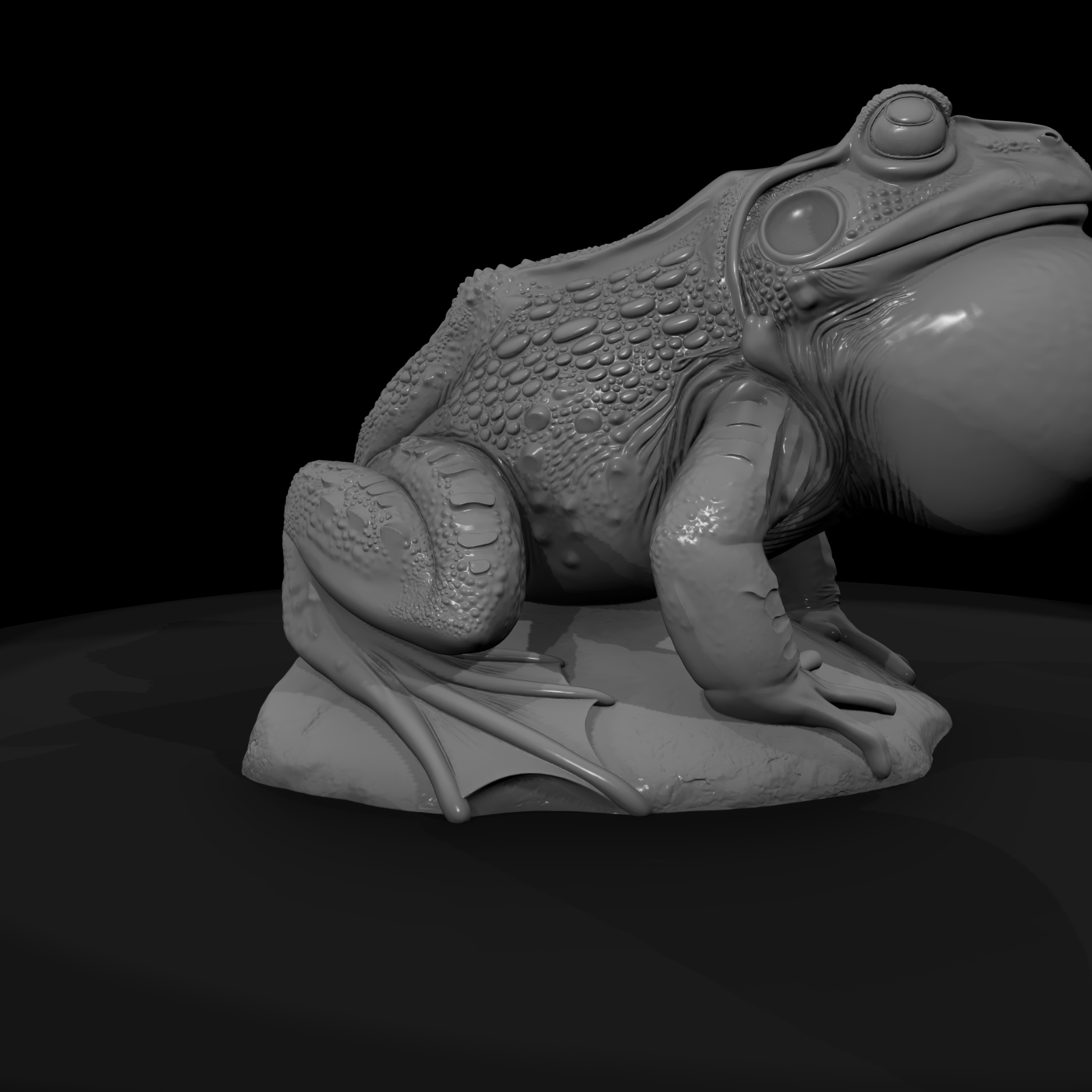 Croaking Toad Sculpture