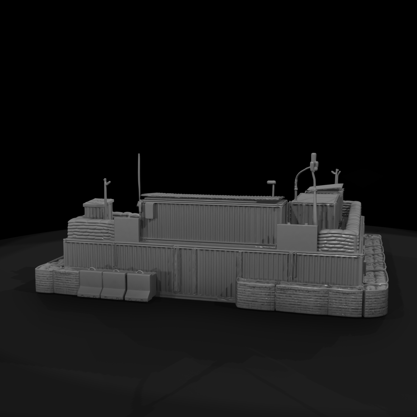 Mil 040 Modern Desert Forward Supply Depot
