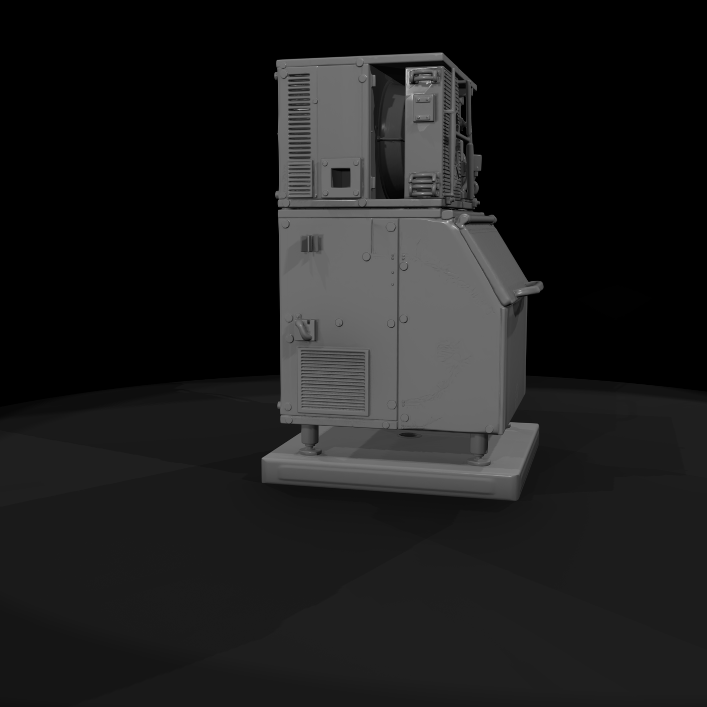Commercial Ice Maker with Storage Bin