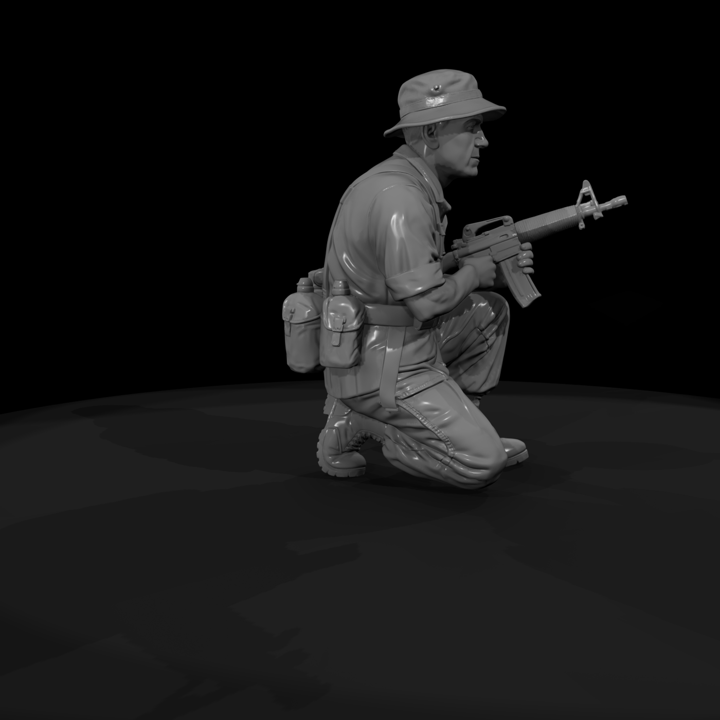 Vn Army 004 Vietnam U S Army Scout Figure