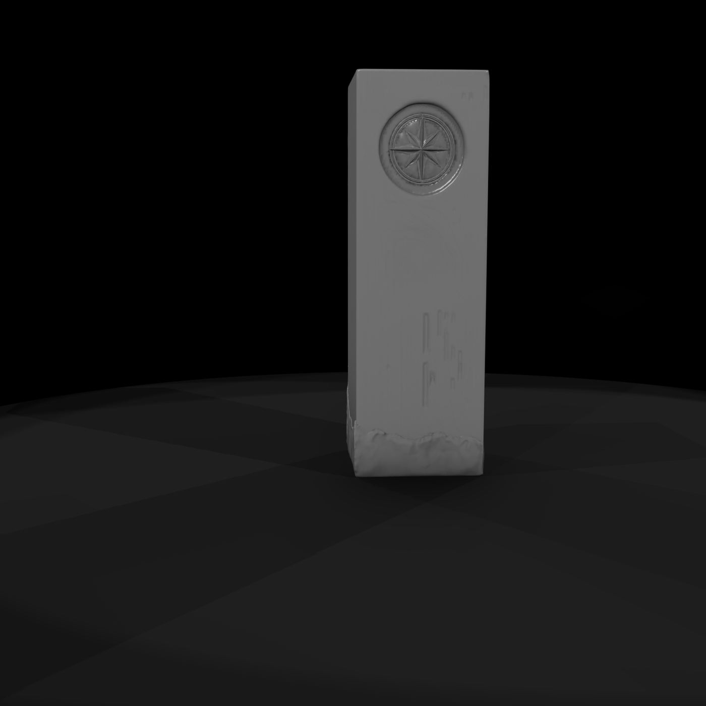 Compass Rose Decorative Pillar