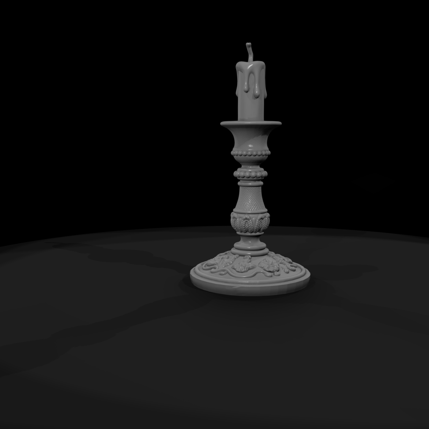 Ornate Brass Candlestick