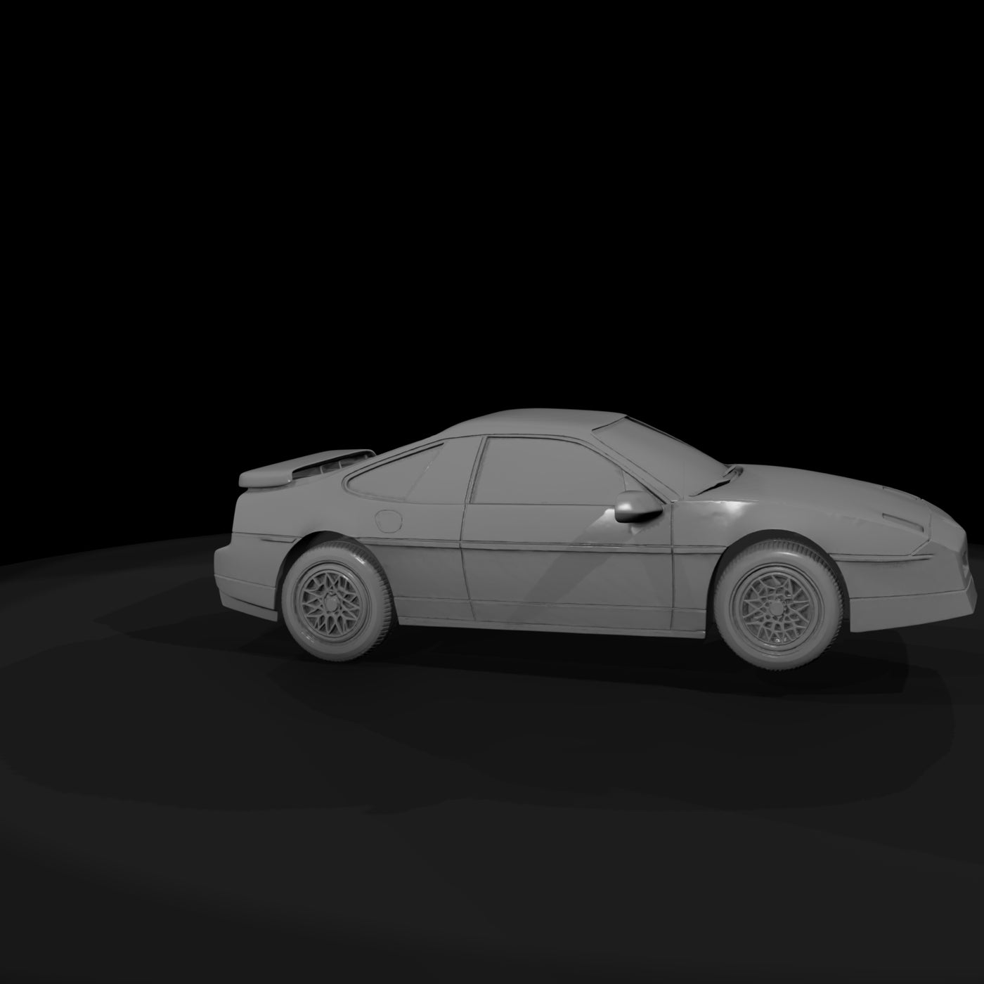fiero-style-1980s-compact-coupe-diorama-3d-print-model-739395