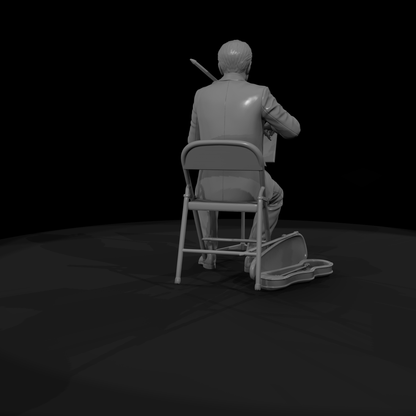 Seated Chamber Musician with Viola
