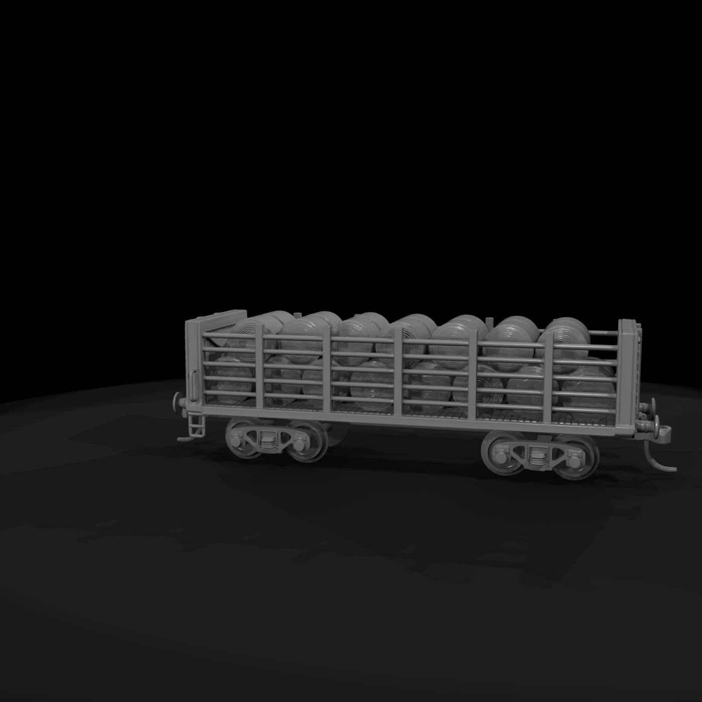 20260612 Model Flatcar Hay Bales 4325Fafaf0