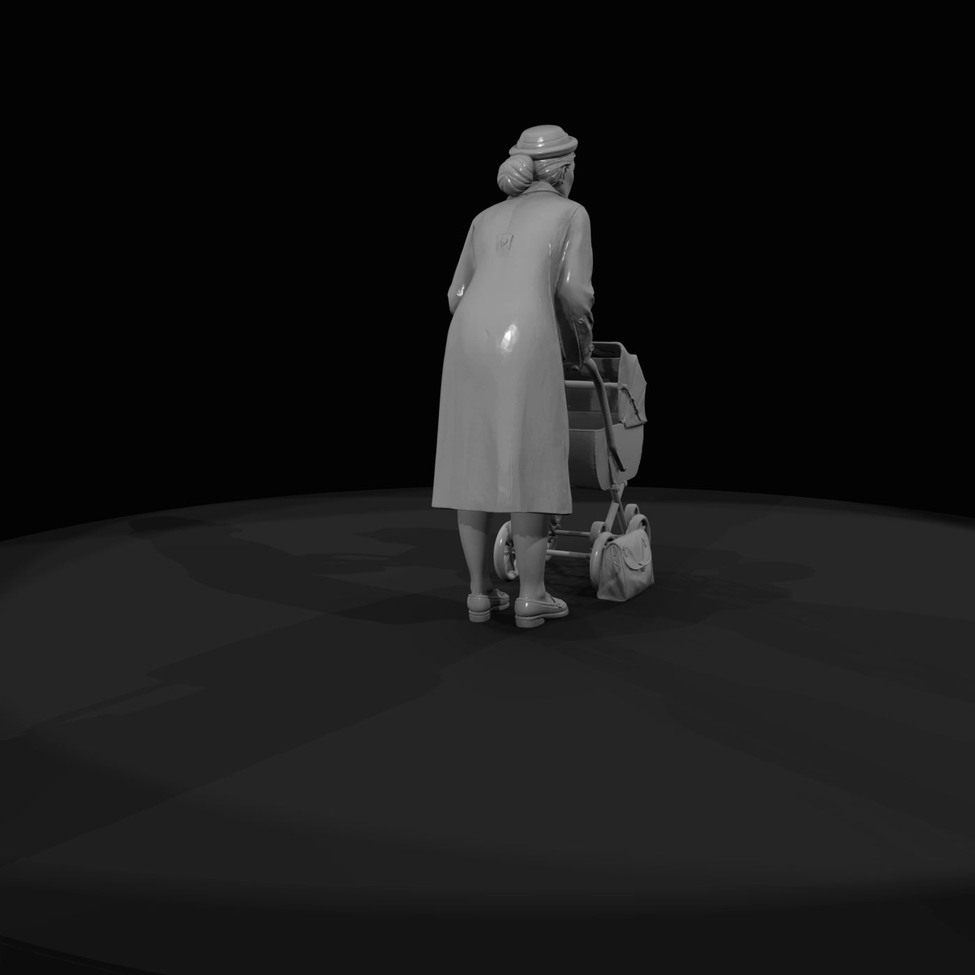 adult-woman-figure-pushing-a-baby-stroller