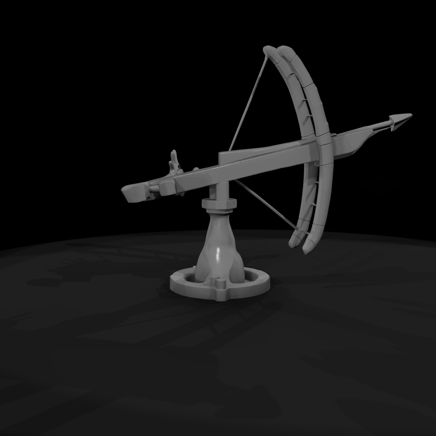 Stylized Mounted Fantasy Crossbow
