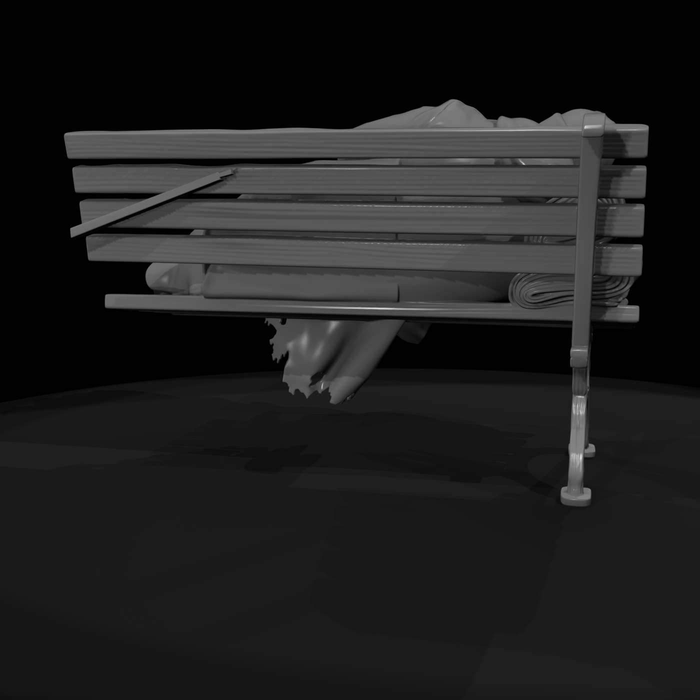 Vag 041 1980S Park Bench Sleeper