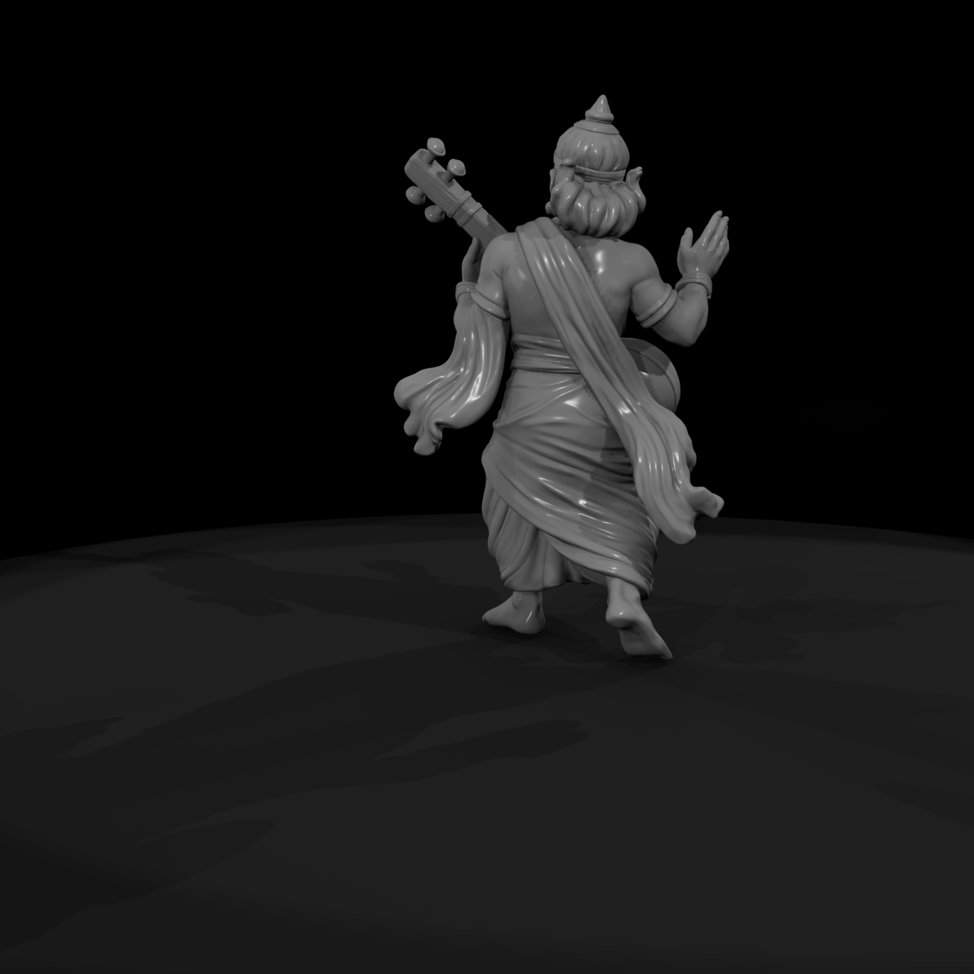Myth 0436 Mythology Gandharva Musician Miniature F