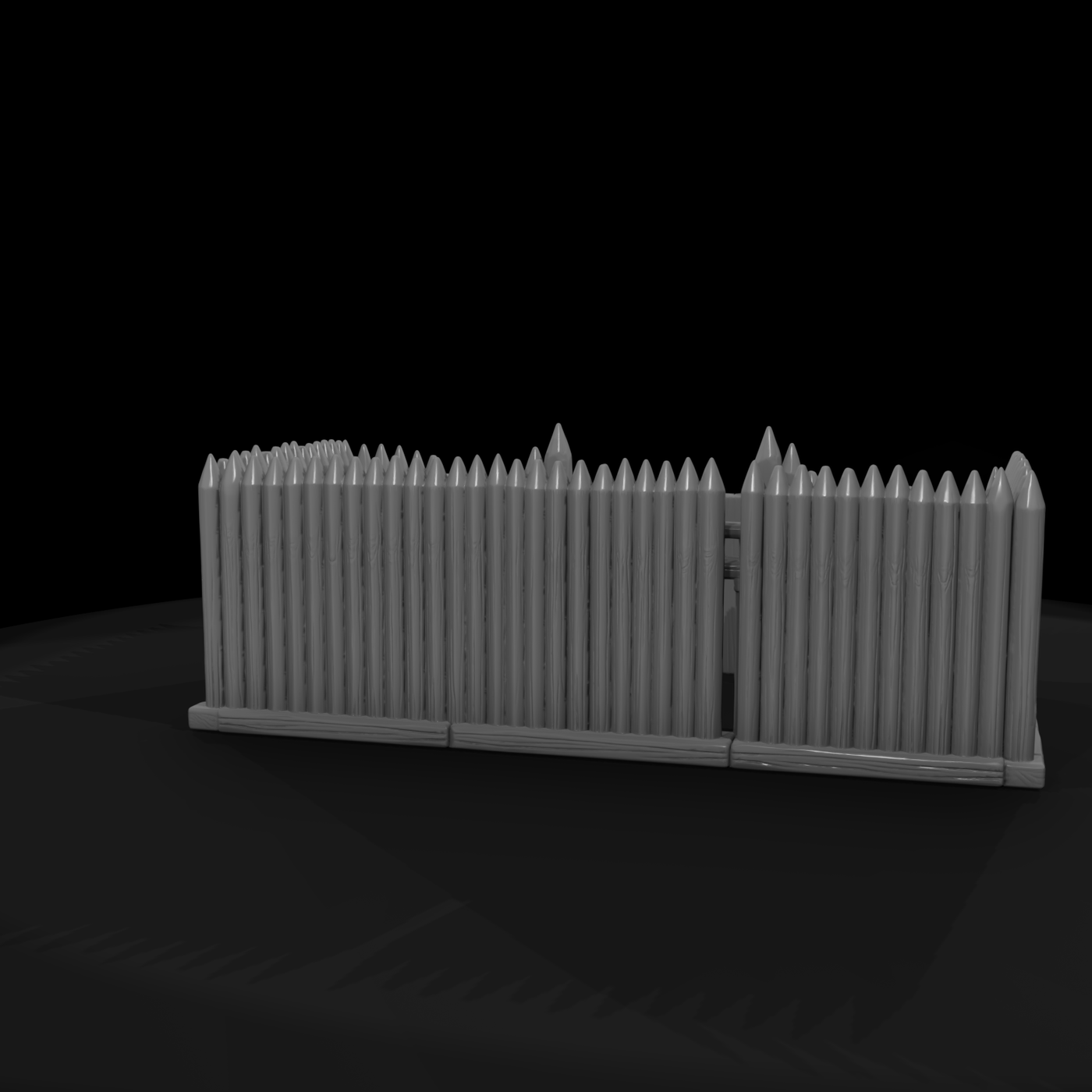 Mil 011 Civil War Palisade Wall Gate