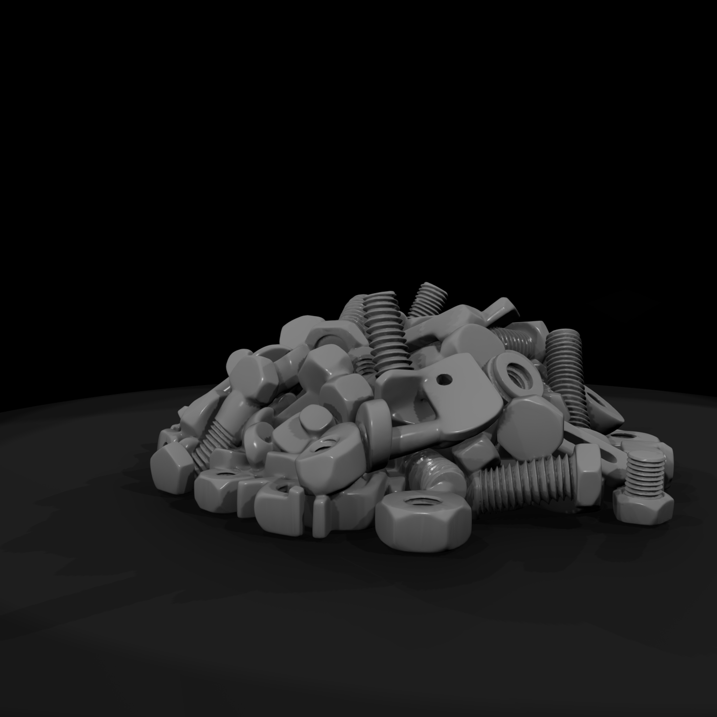 Stylized Pile of Fasteners — Scatter