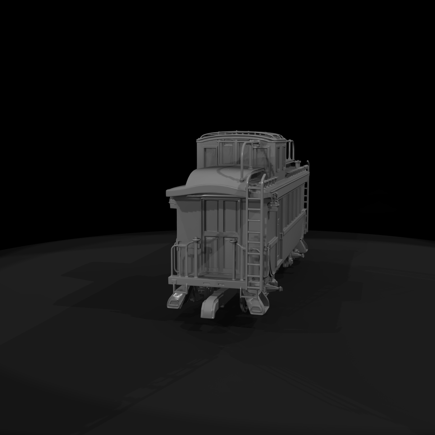Vintage Cupola Railroad Caboose