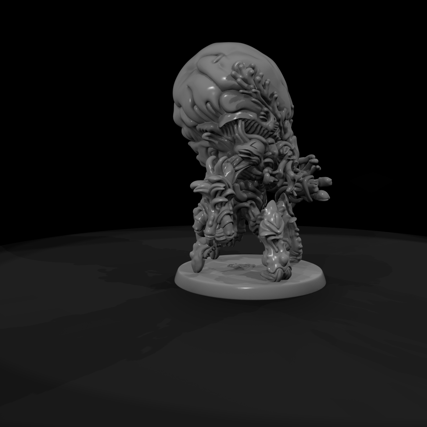 Stylized Lovecraftian Mycoid Monster 3D Miniature