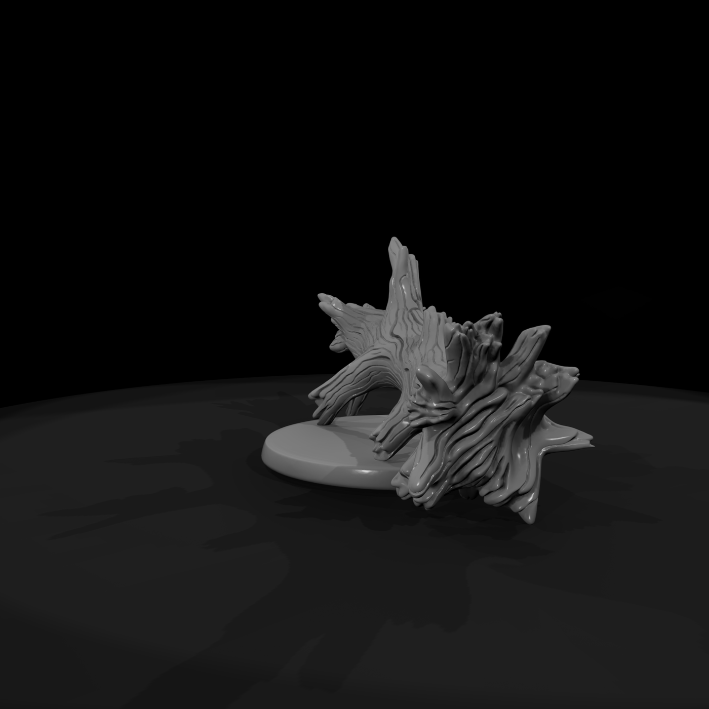 Gnarled Fallen Log