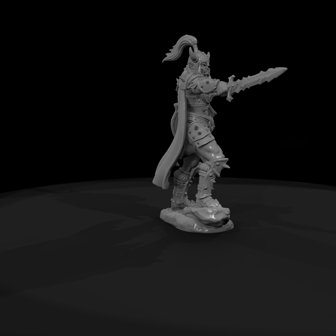 Orc Warlord with Jagged Blade