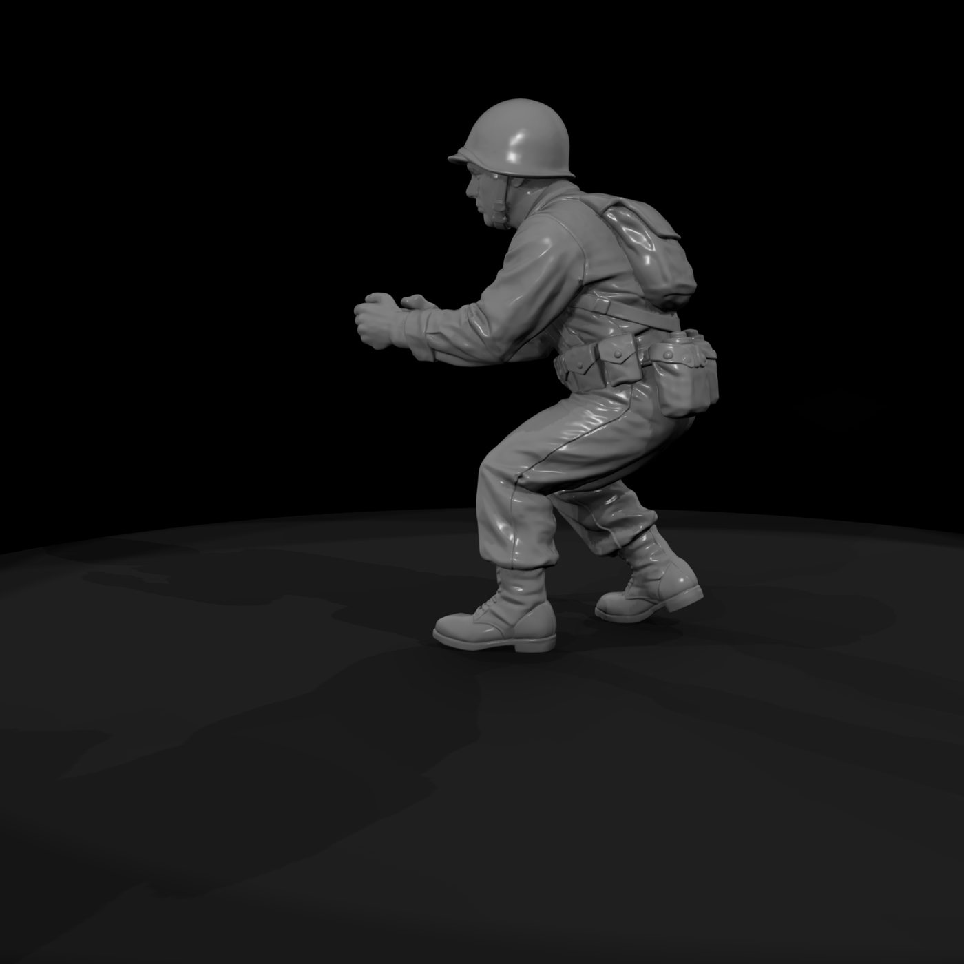 Ww2 Army 056 Wwii U S Army Artillery Crewman Figur