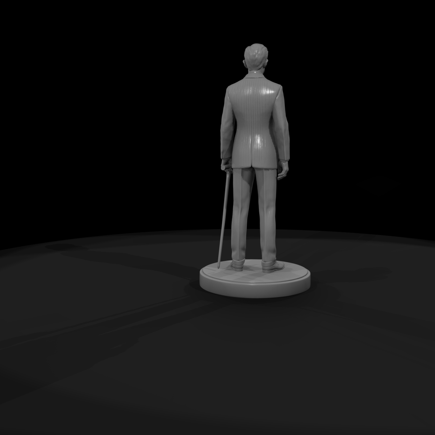 Sideshow Tall Man in Pinstripe Suit