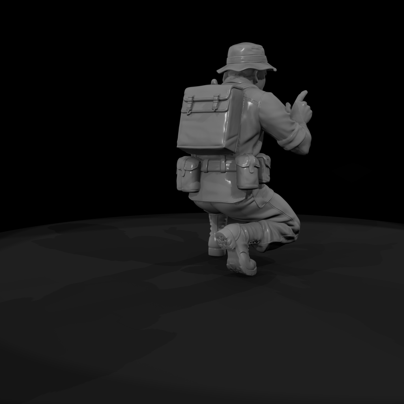 Vn Army 077 Vietnam U S Army Radio Operator Figure