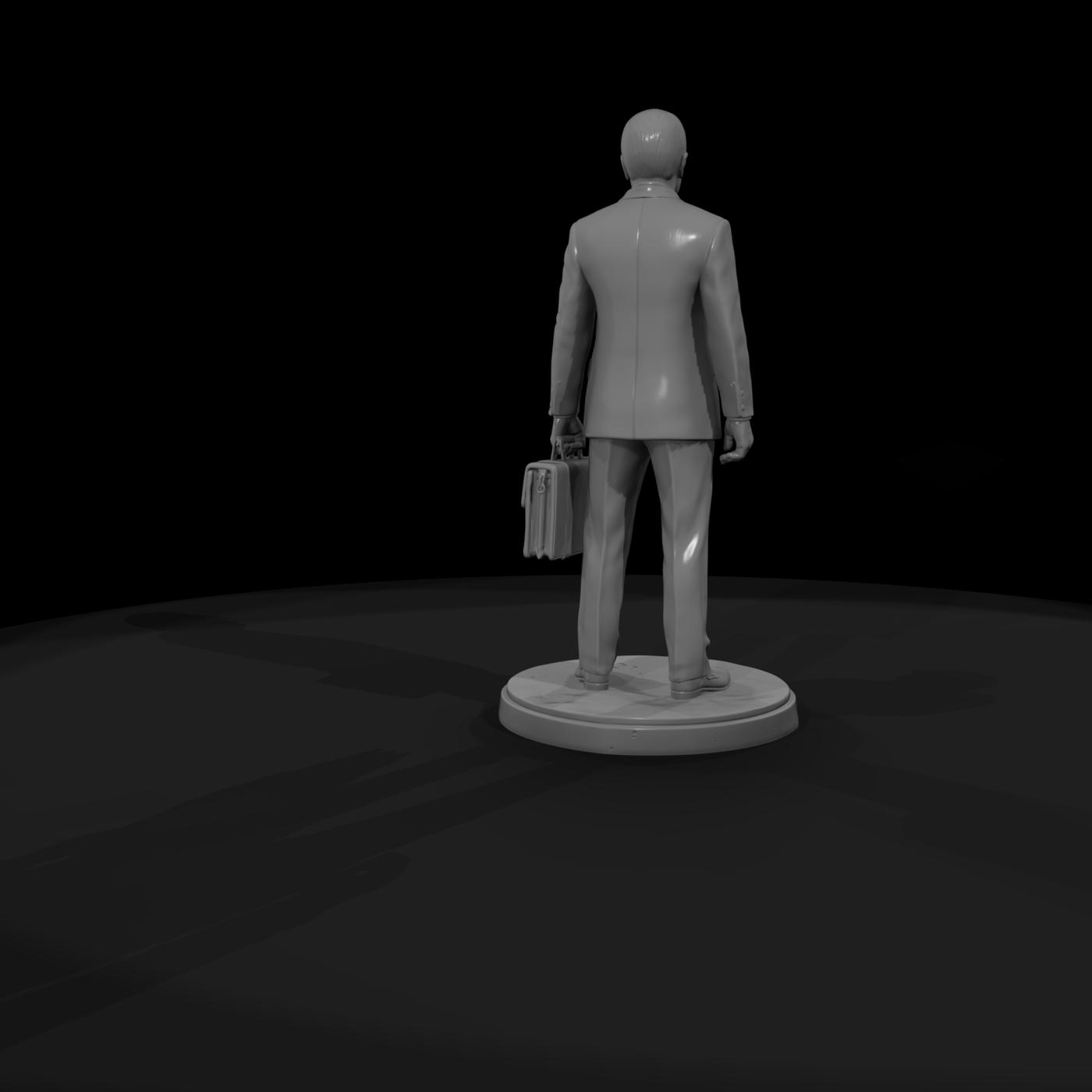 1990s Businessman with Briefcase
