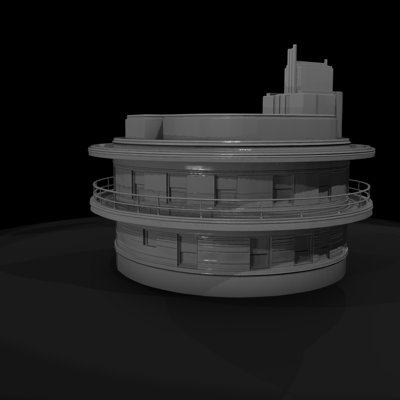 Streamline Moderne Art Deco Corner Apartment Building