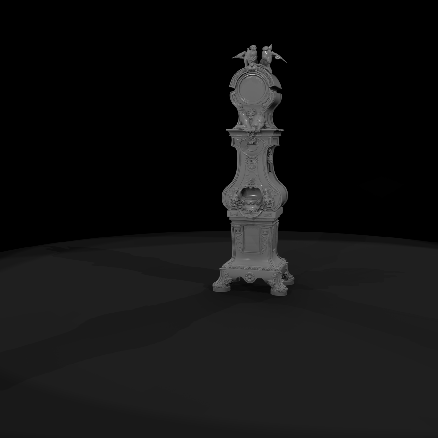 Ornate Baroque Grandfather Clock