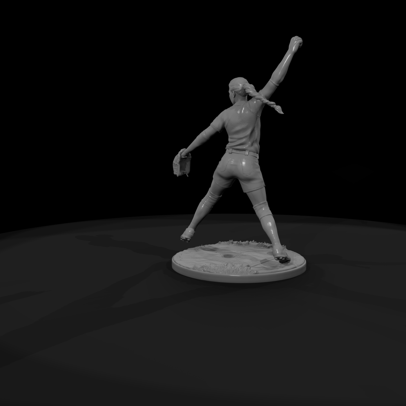 Poparc 0317 Softball Windmill Pitcher Alternate Po