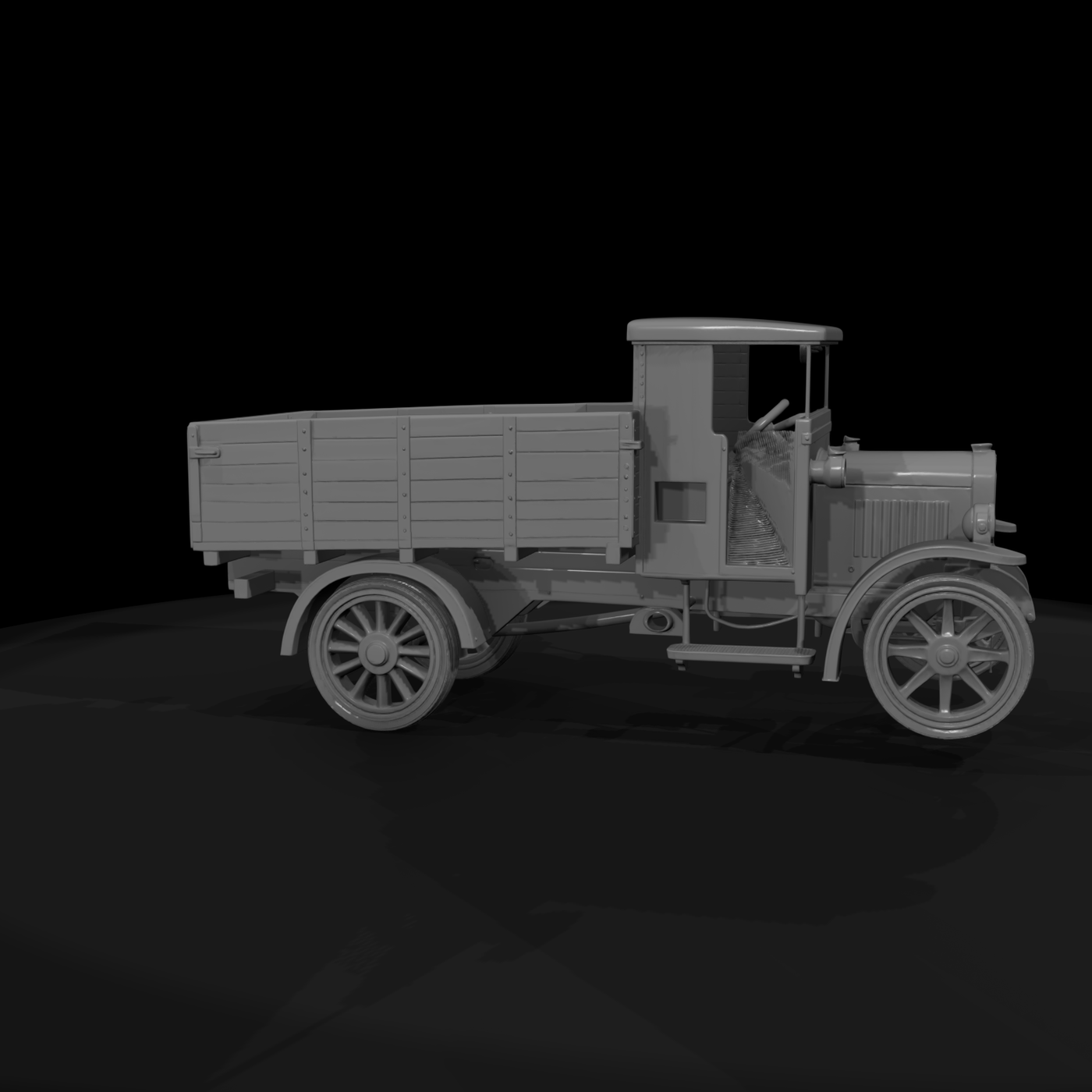 Vintage Flatbed Cargo Truck