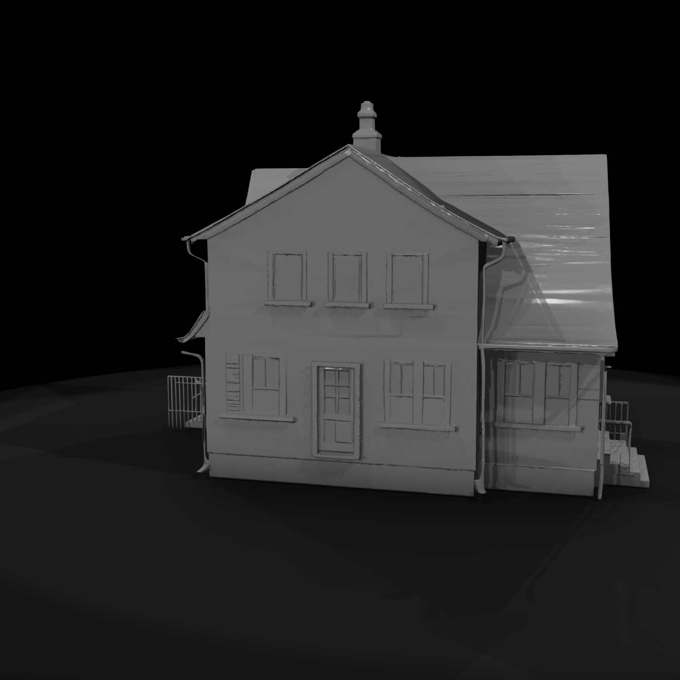 1930s Blue Clapboard Cottage