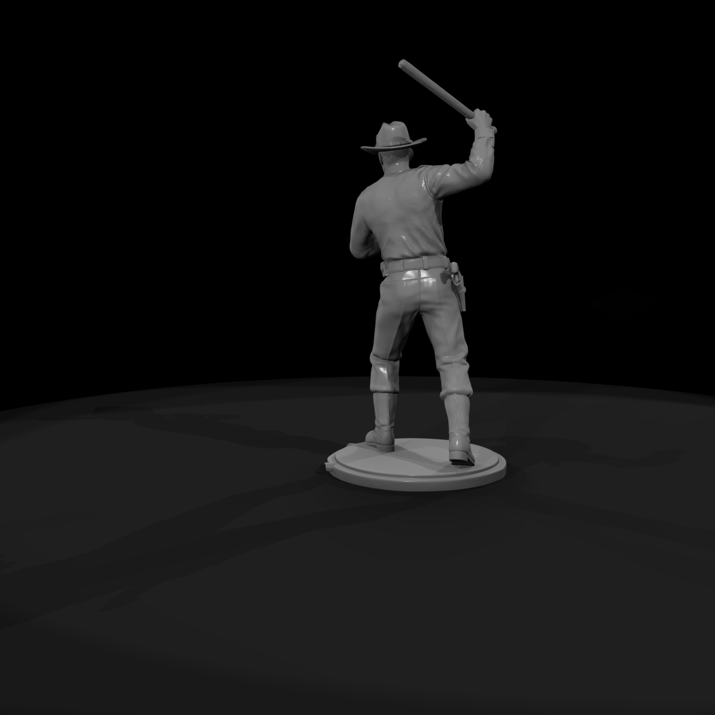 1950s Rural Sheriff Deputy with Baton