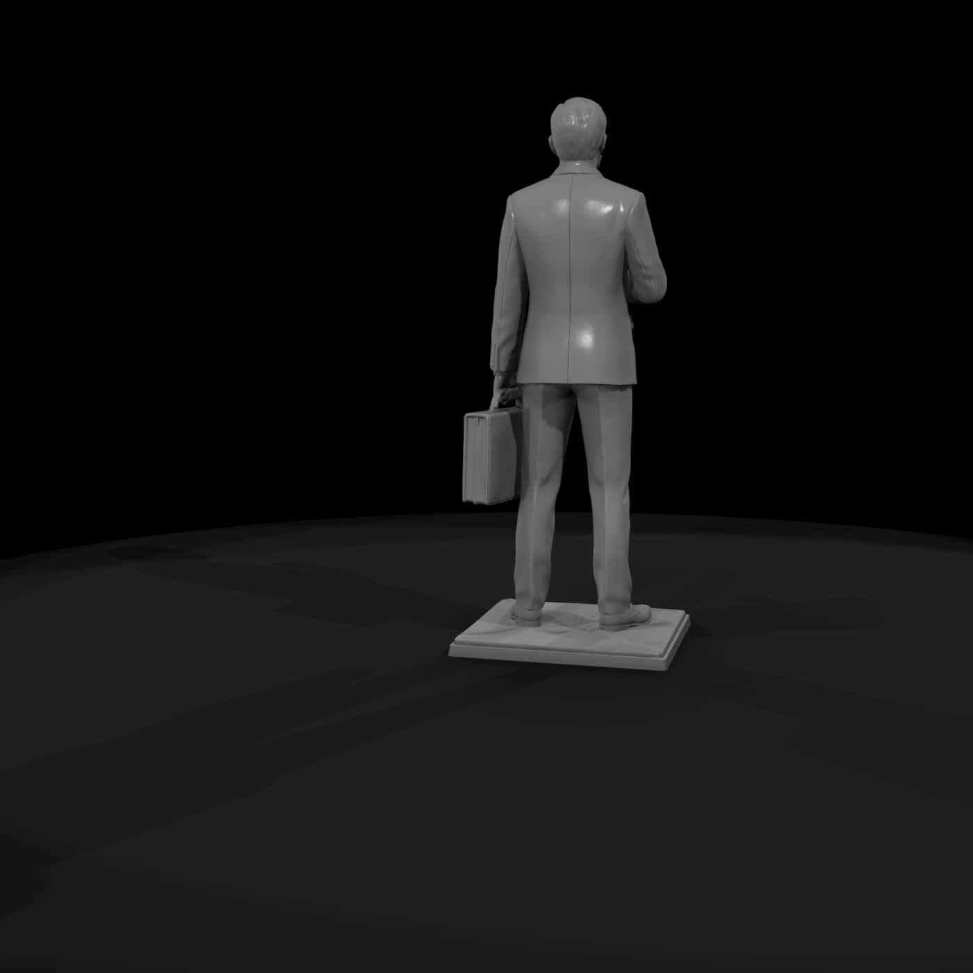 Businessman with Briefcase and Glasses