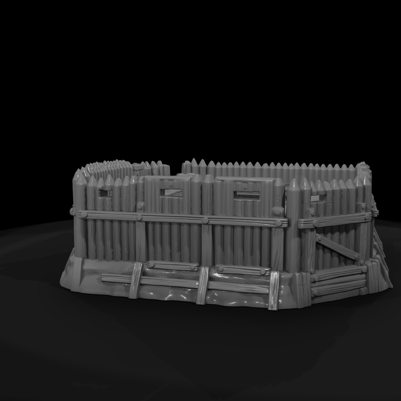 Mil 057 Wild West Fort Bastion Corner