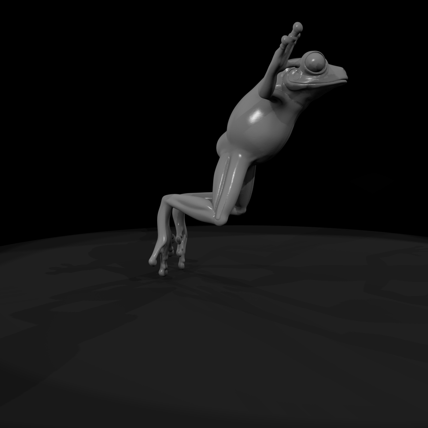 Stylized Tree Frog Figurine & Displays