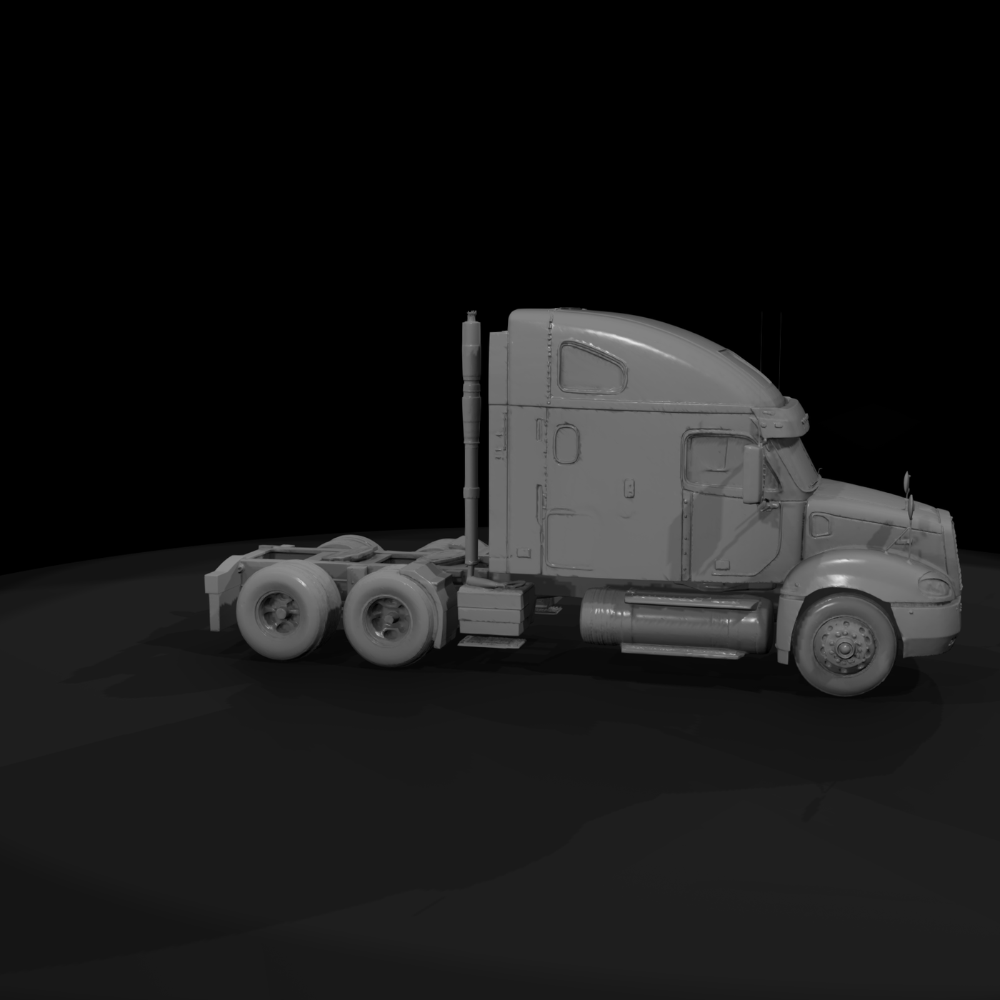 2009 Freightliner Columbia Raised-Roof Sleeper Tractor Truck