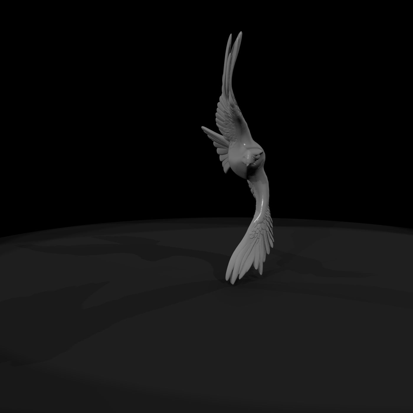 stylized-flying-hawk-sculpture-for-dioramas-615532