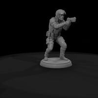 Near-Future City Police Officer with Sidearm — thumbnail 8