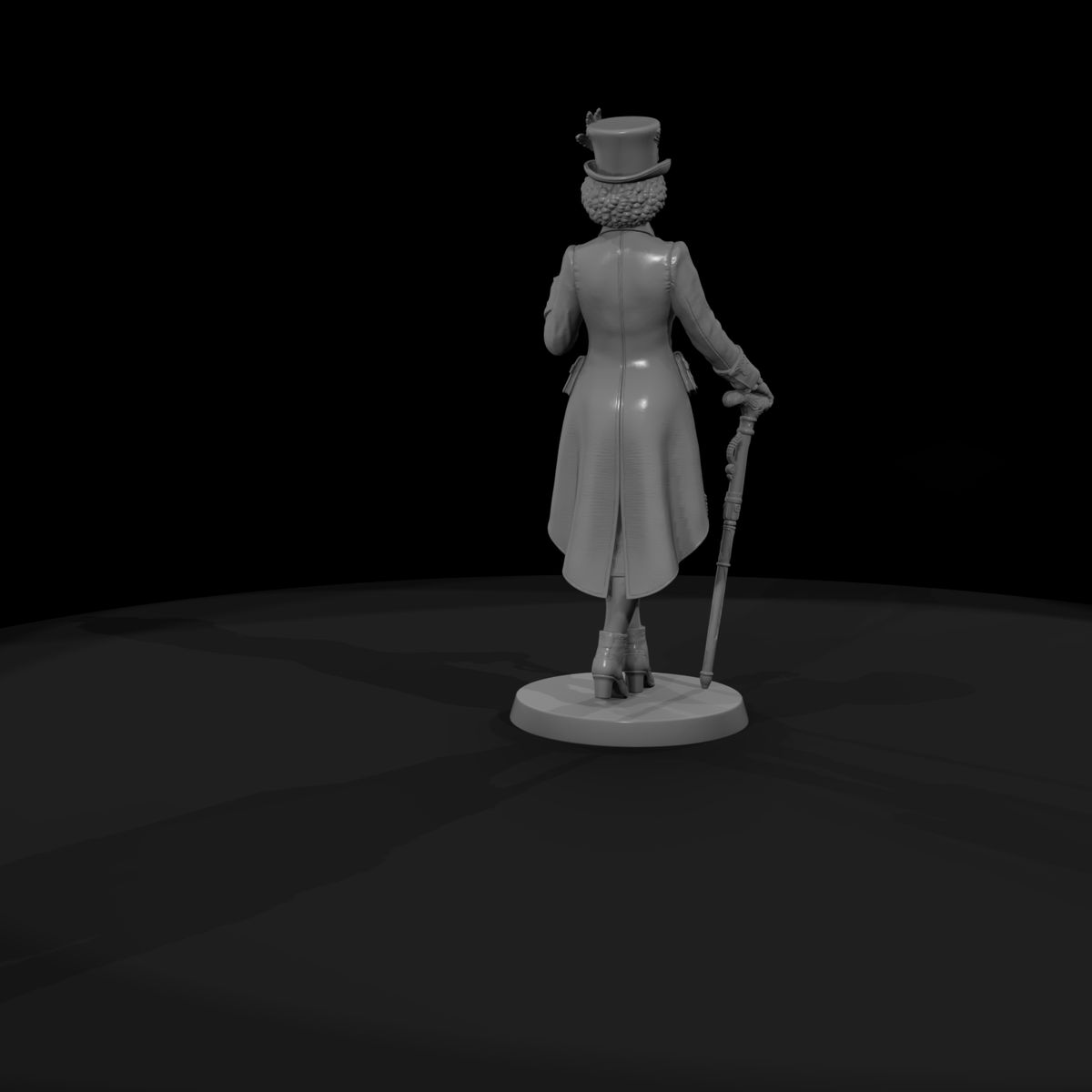 Steampunk Aristocrat Woman with Cane