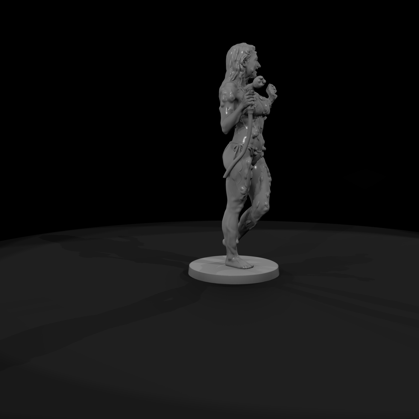 Slime-Covered Zombie Woman