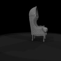 neoclassical-tufted-balloon-back-accent-chair-41bfc4 — thumbnail 7