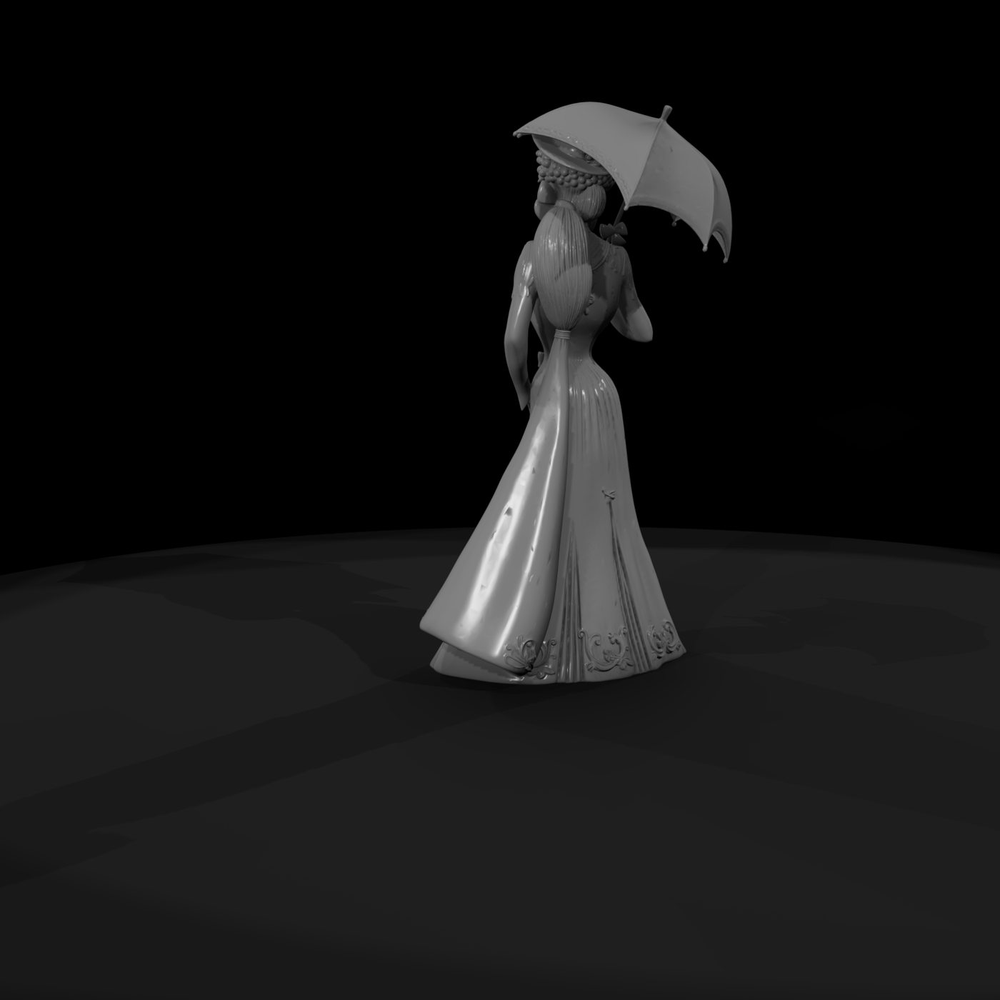 Edwardian Lady with Parasol