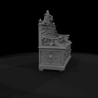baroque-carved-royal-bench-ornate-diorama-seat-ho-1-87-875329 — thumbnail 8