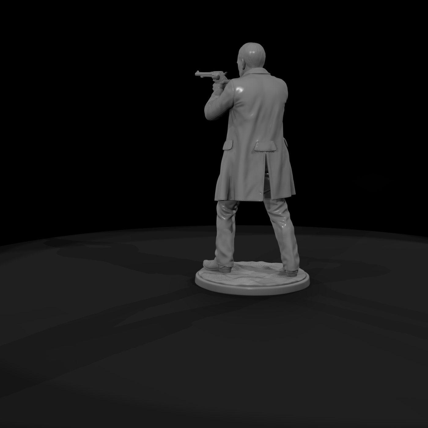 1880s Frontier Lawman Taking Aim