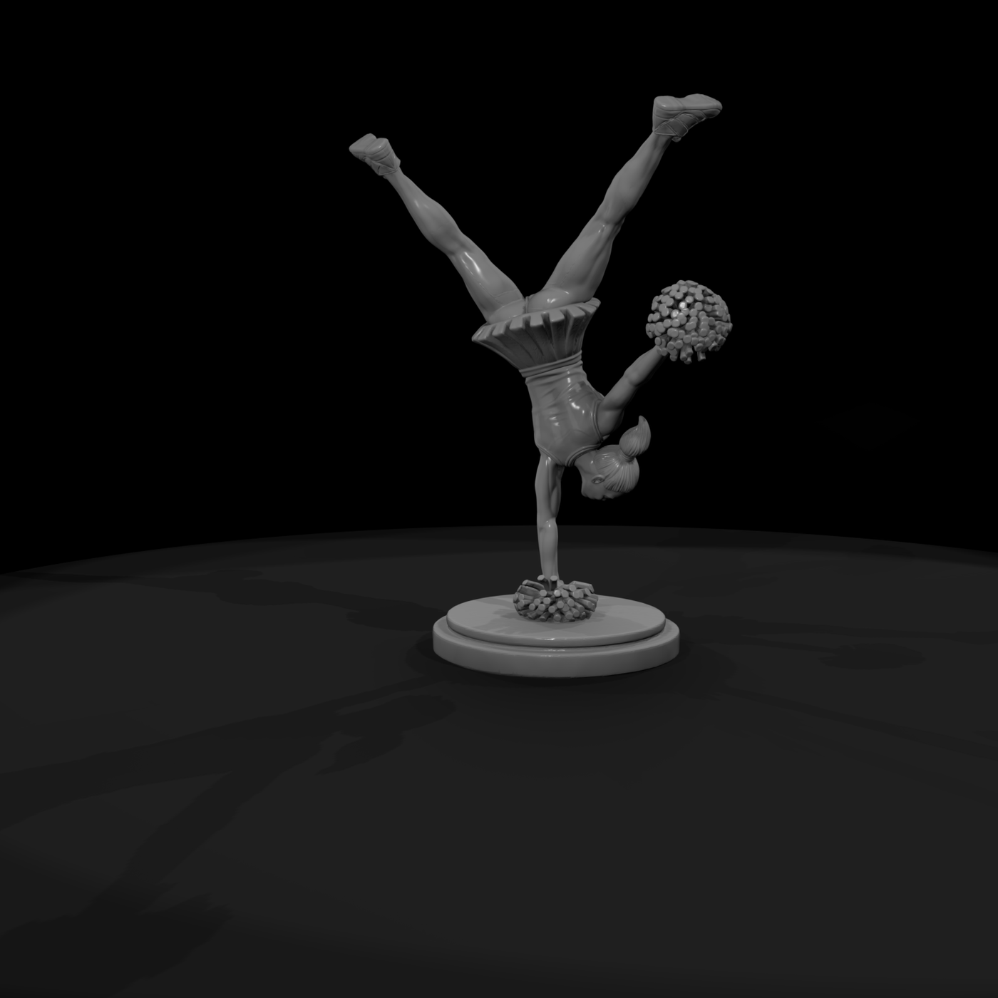 Cheerleader Handstand Stunt