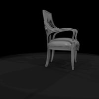 art-nouveau-carved-armchair-ho-scale-miniature-264934 — thumbnail 8