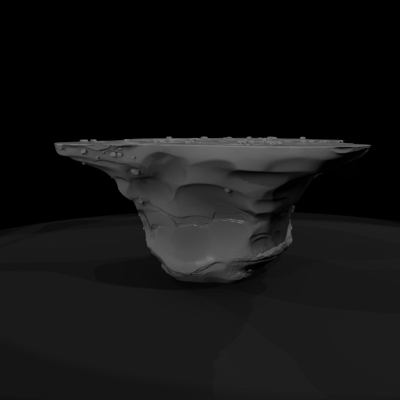 Weathered Floating Rock Platform ( Terrain Base)