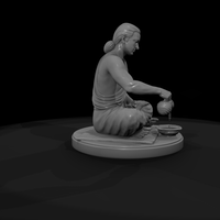 Seated Hindu Holy Man at Prayer — thumbnail 8