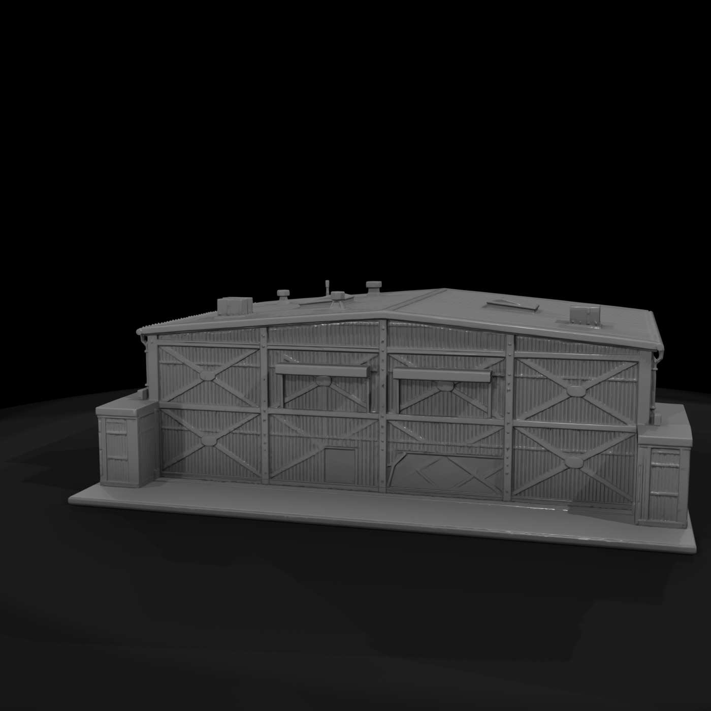 Mil 206 1980S Cold War Motor Pool Building