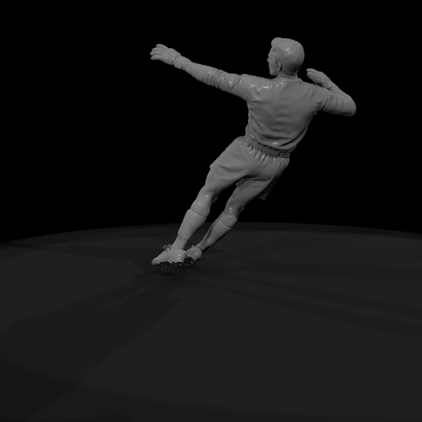 0072 Sports Soccer Goalkeeper Dive