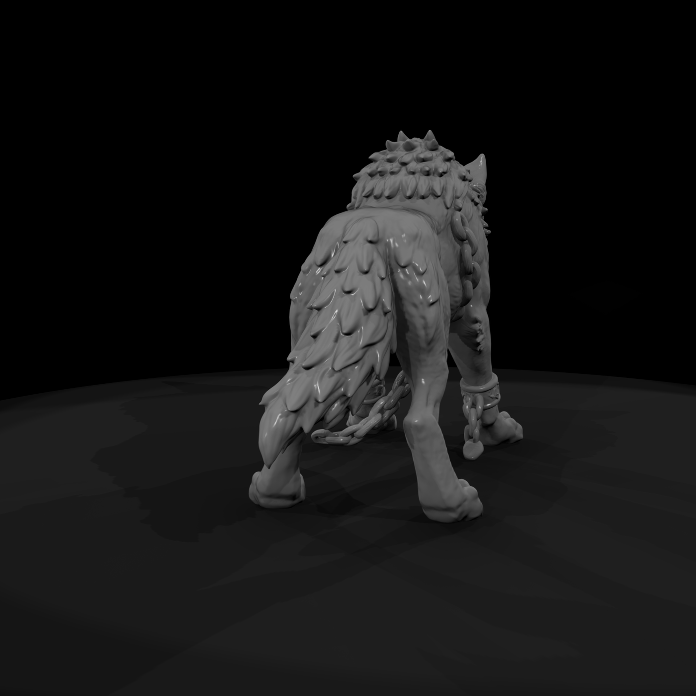 Myth 0325 Mythology Fenrir Miniature Figure