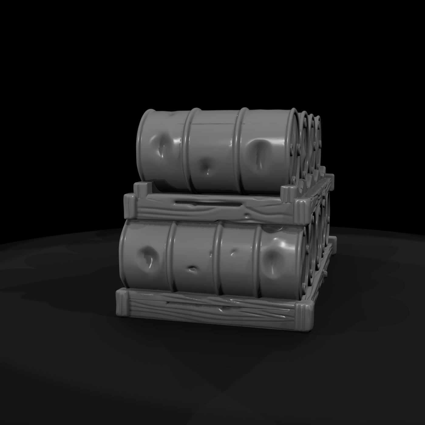 Mil 114 Ww2 Pacific Fuel Drum Stack